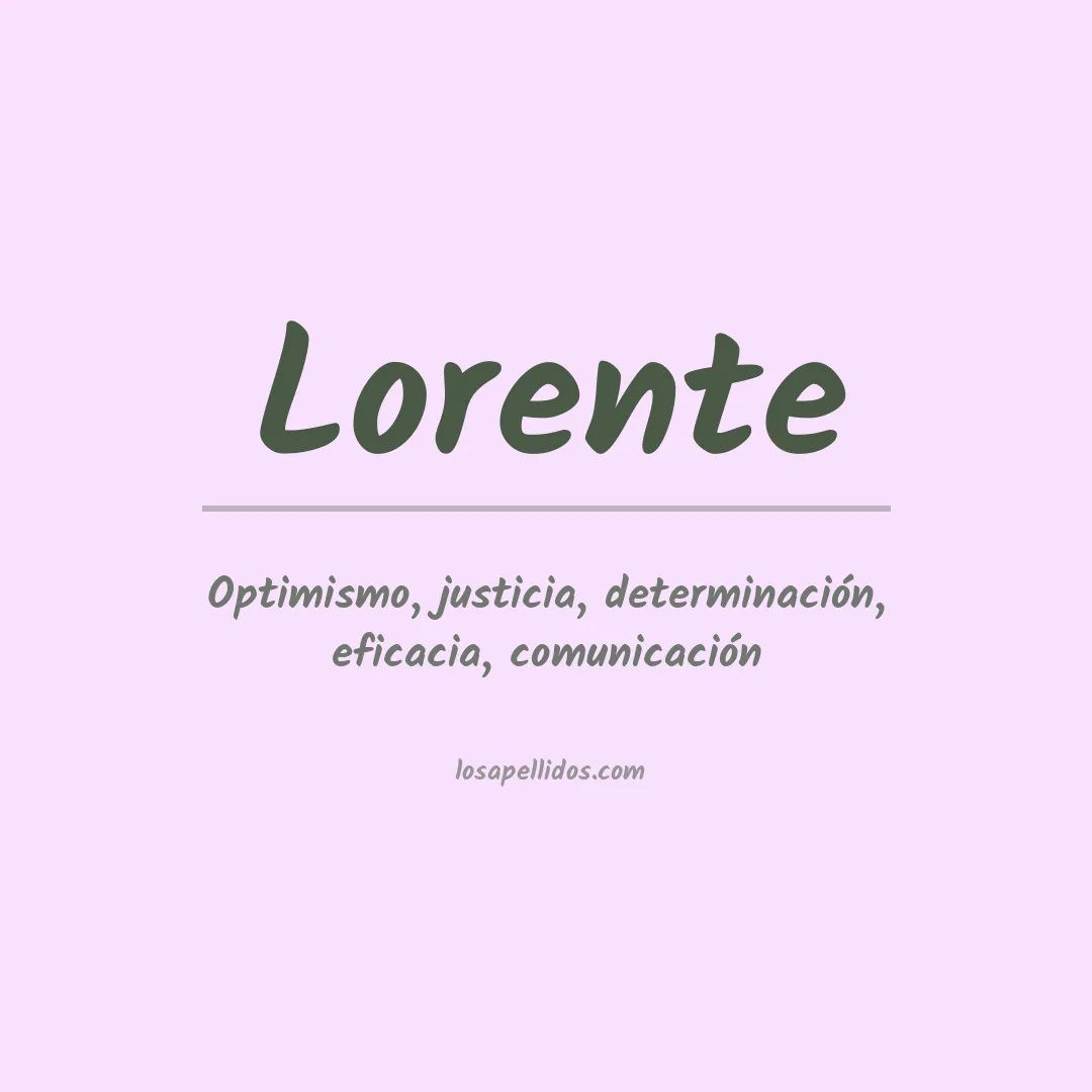 Apellido Lorente