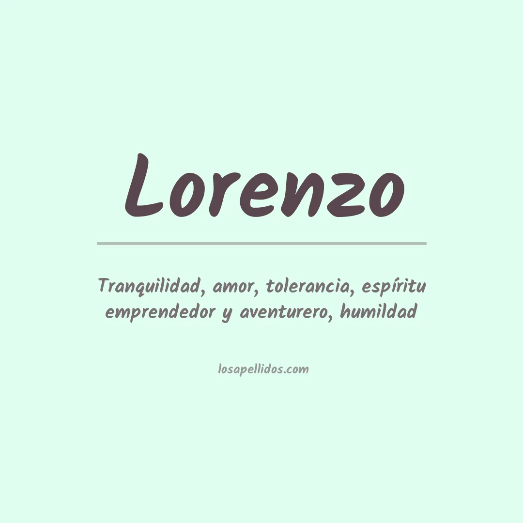 Apellido Lorenzo