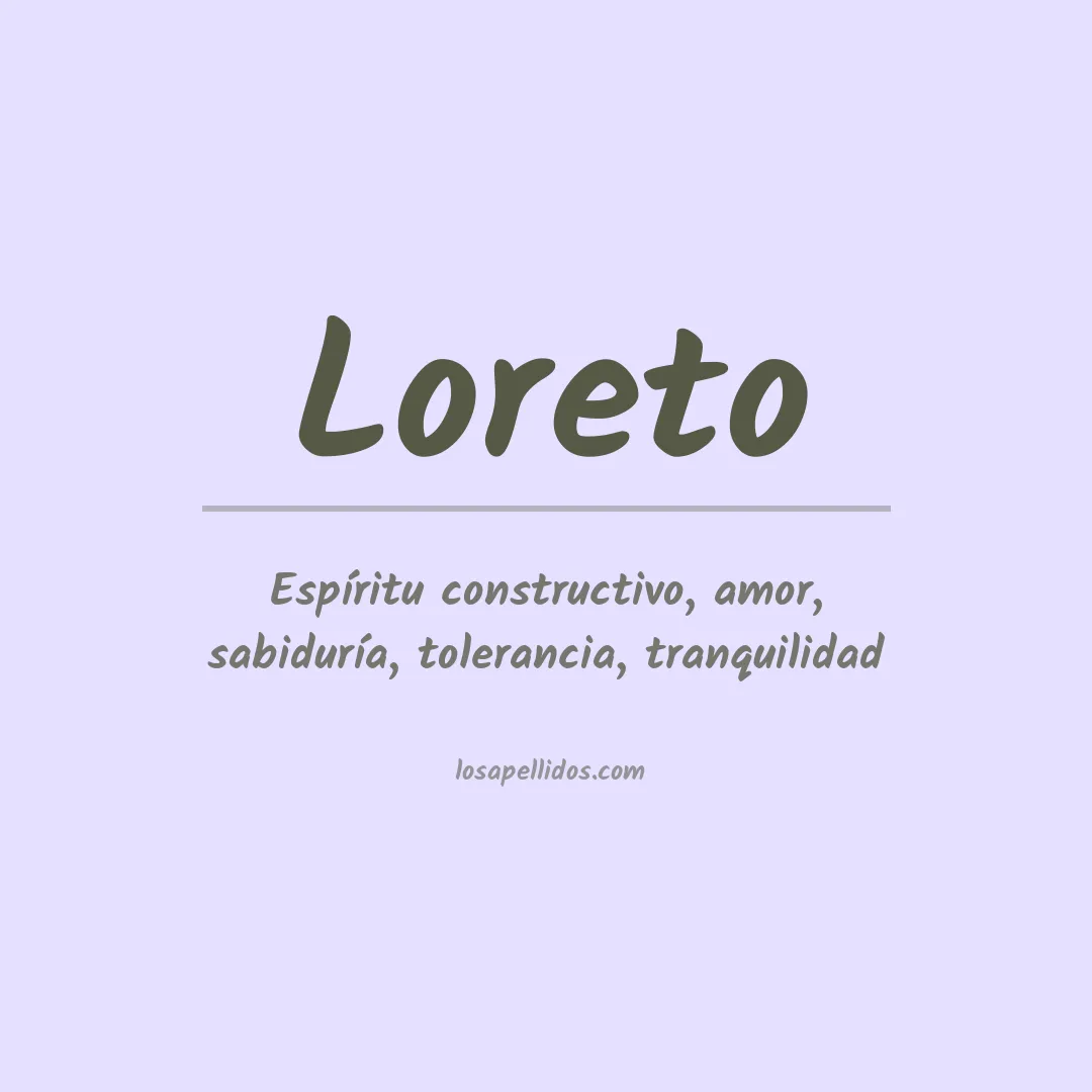 Apellido Loreto