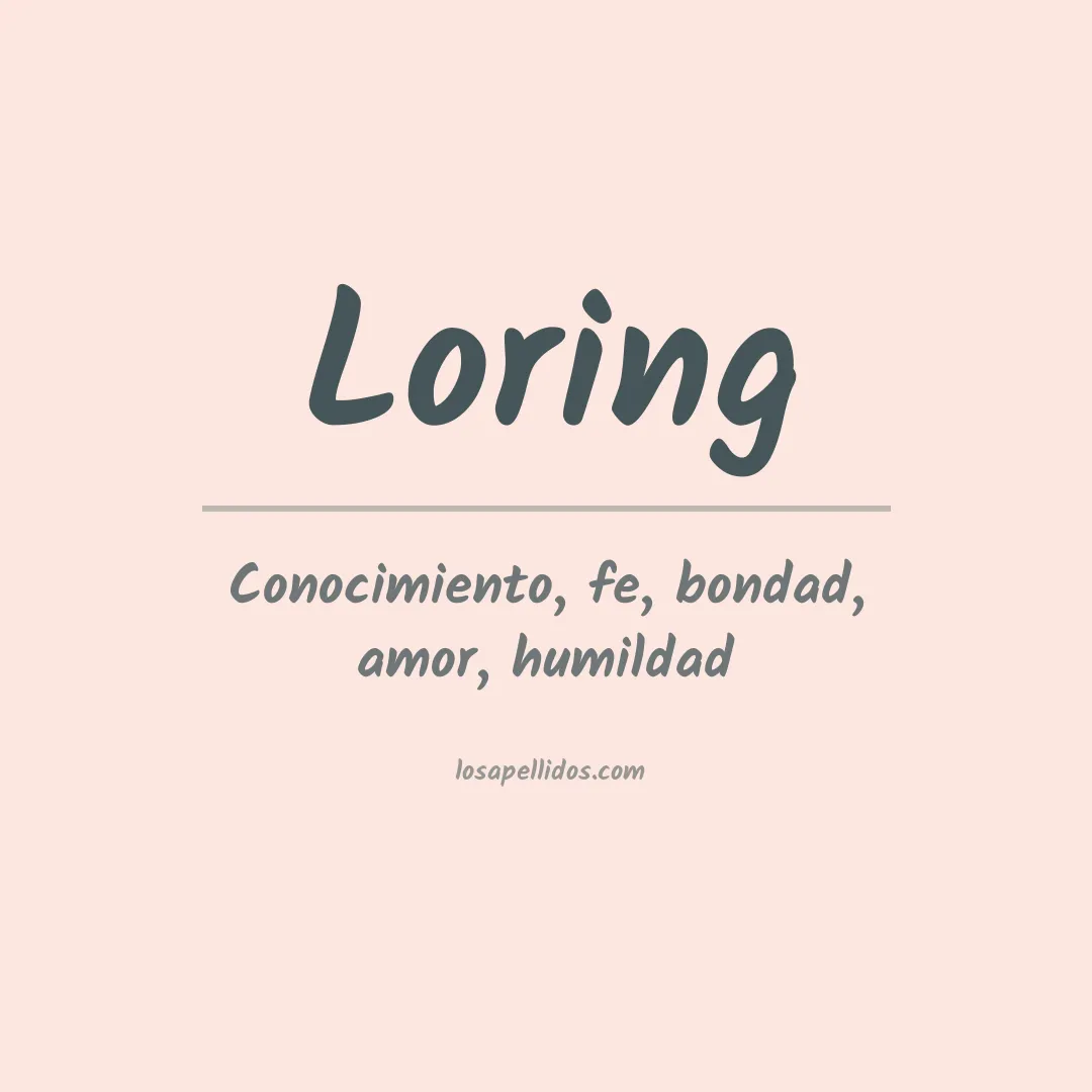 Apellido Loring