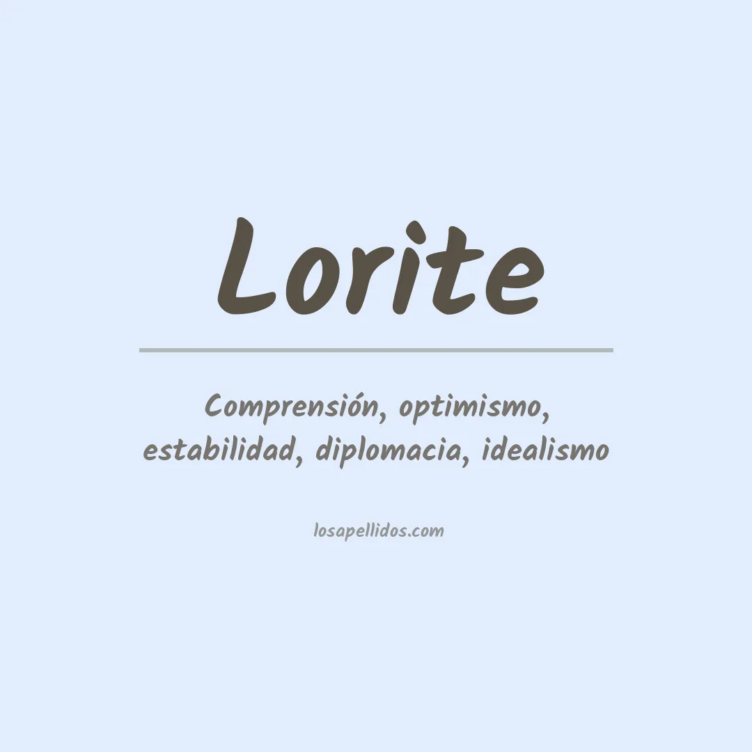 Apellido Lorite