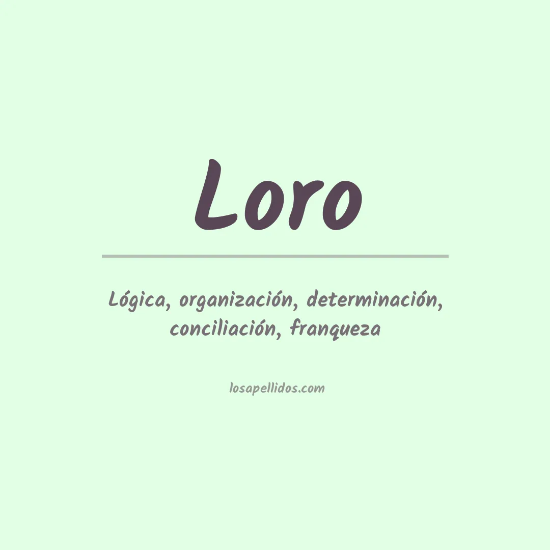Apellido Loro