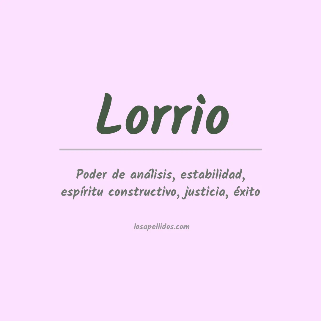 Apellido Lorrio
