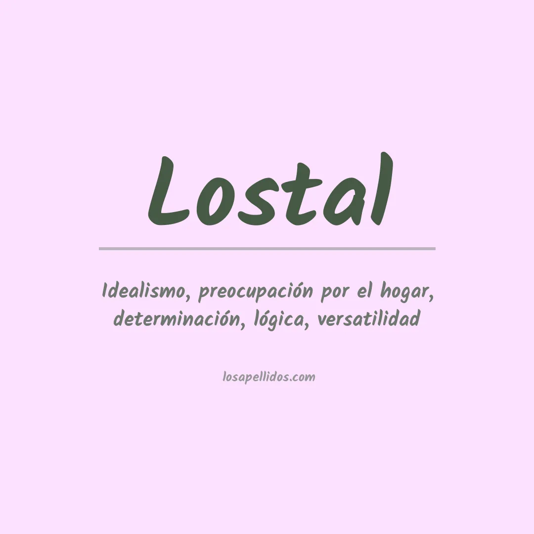 Apellido Lostal