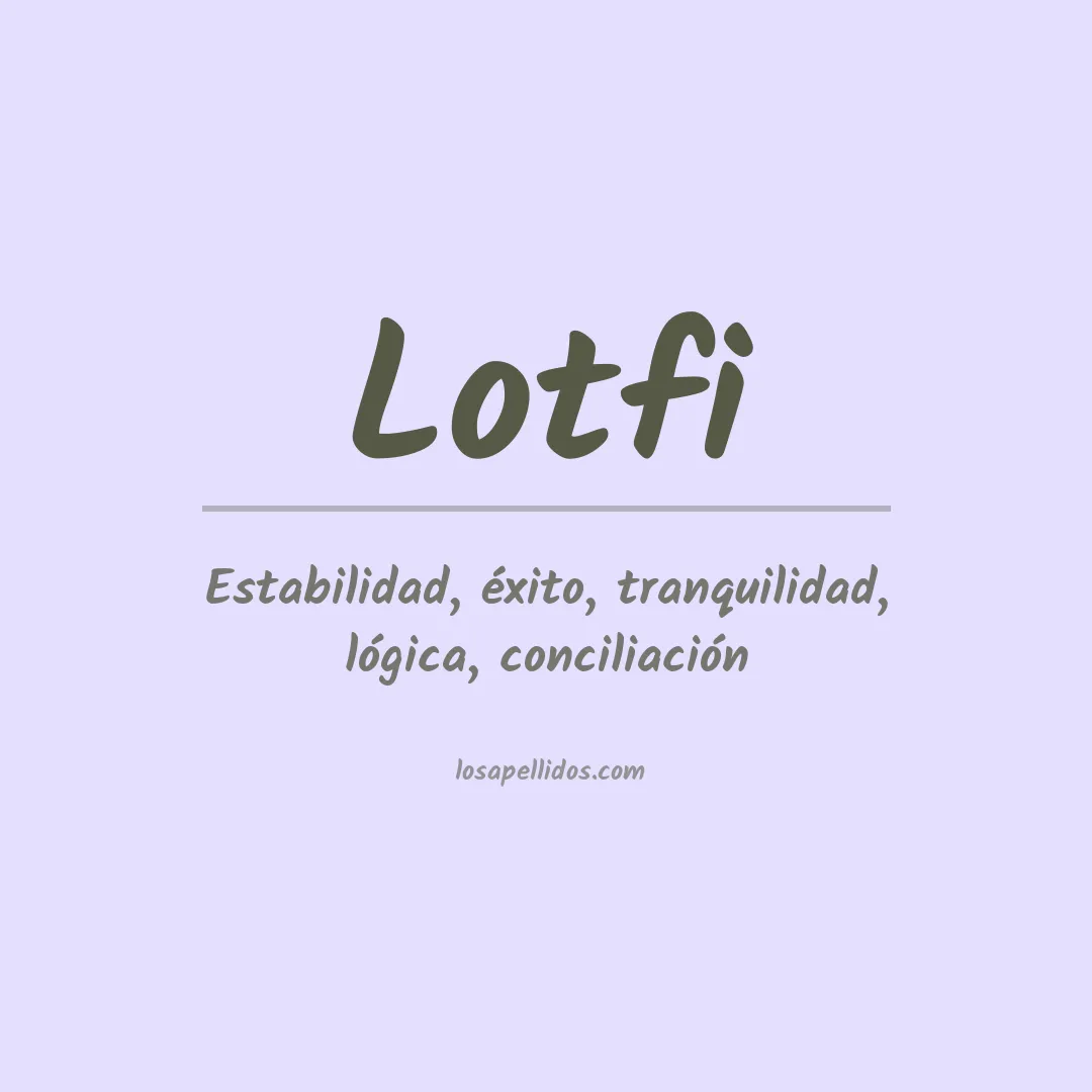 Apellido Lotfi