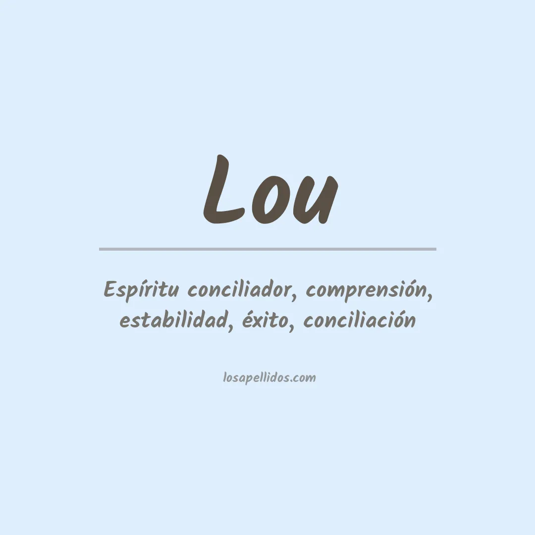 Apellido Lou