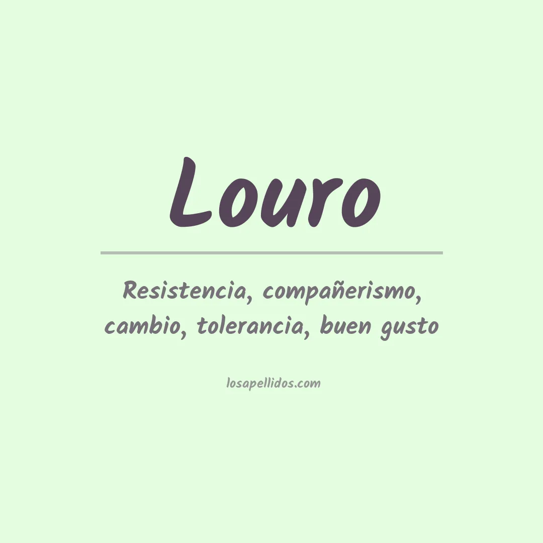 Apellido Louro