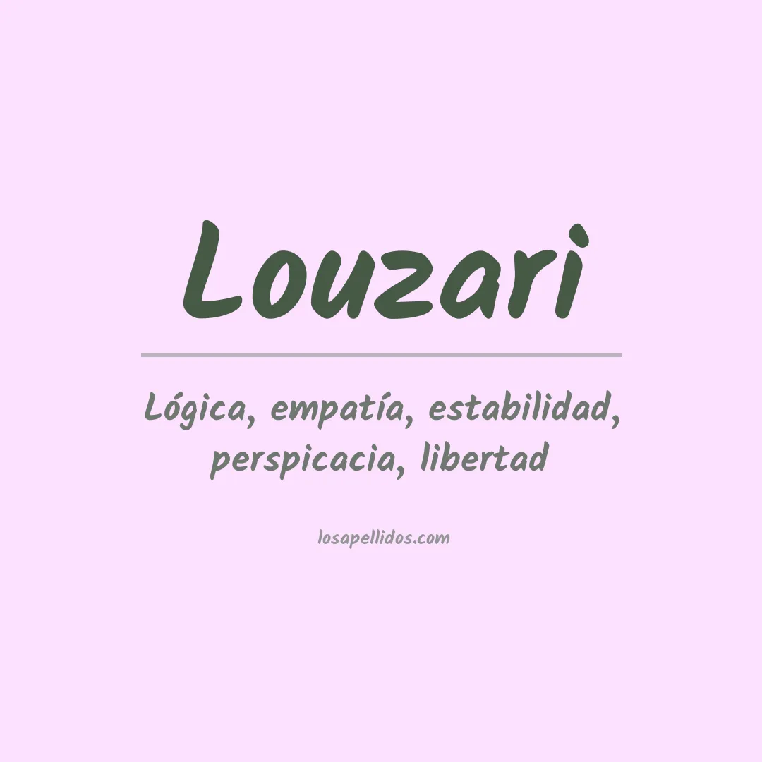 Apellido Louzari