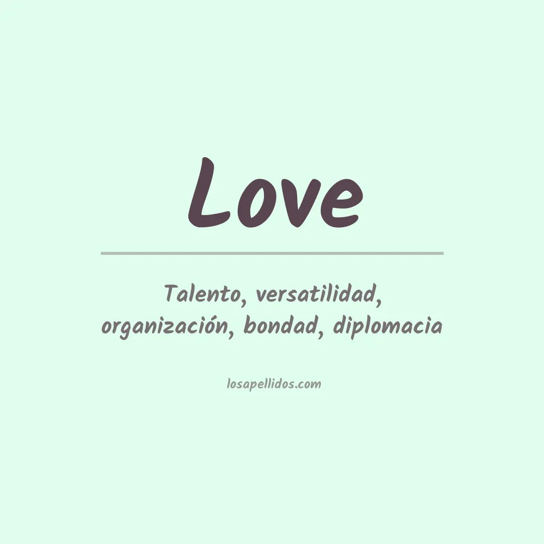 Apellido Love