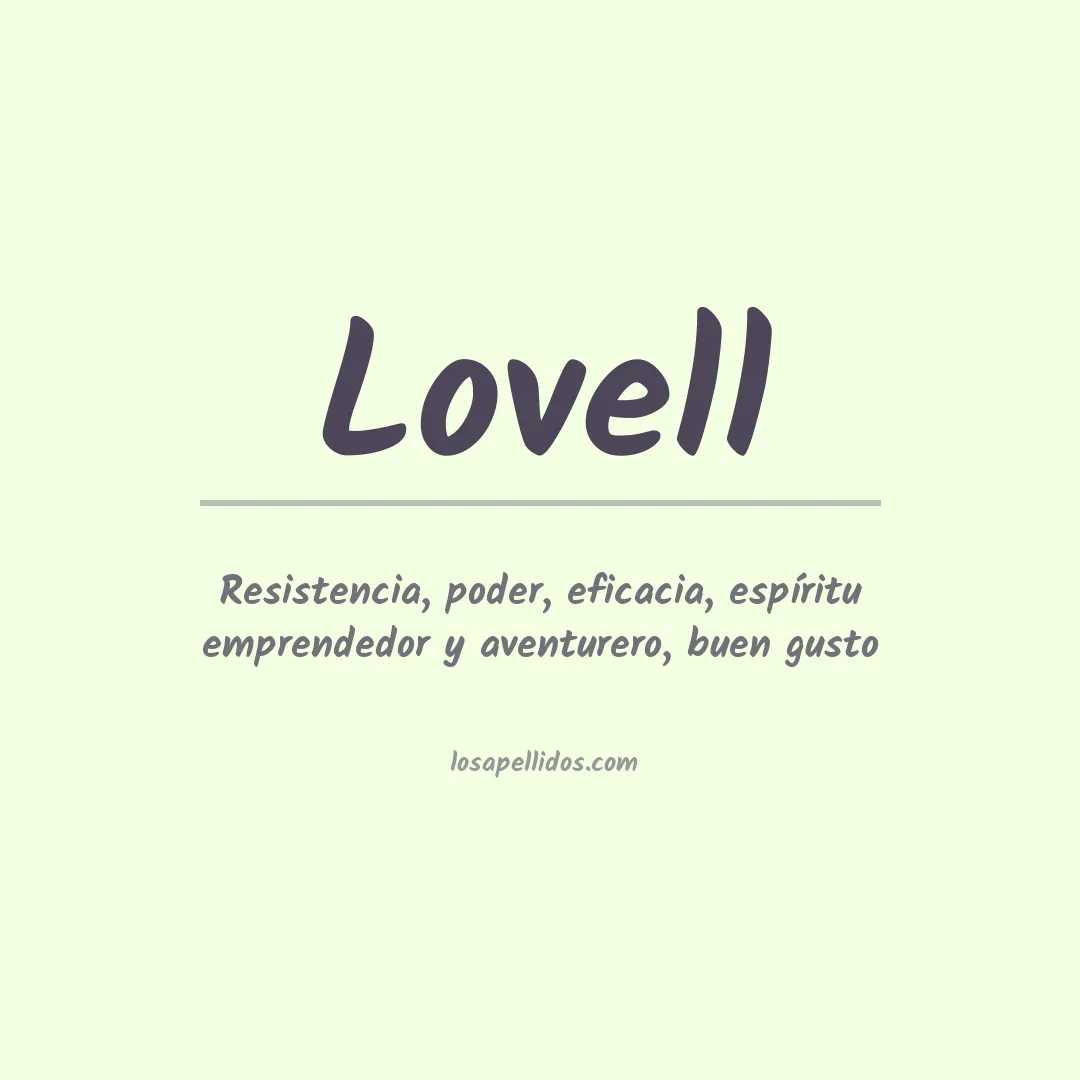 Apellido Lovell