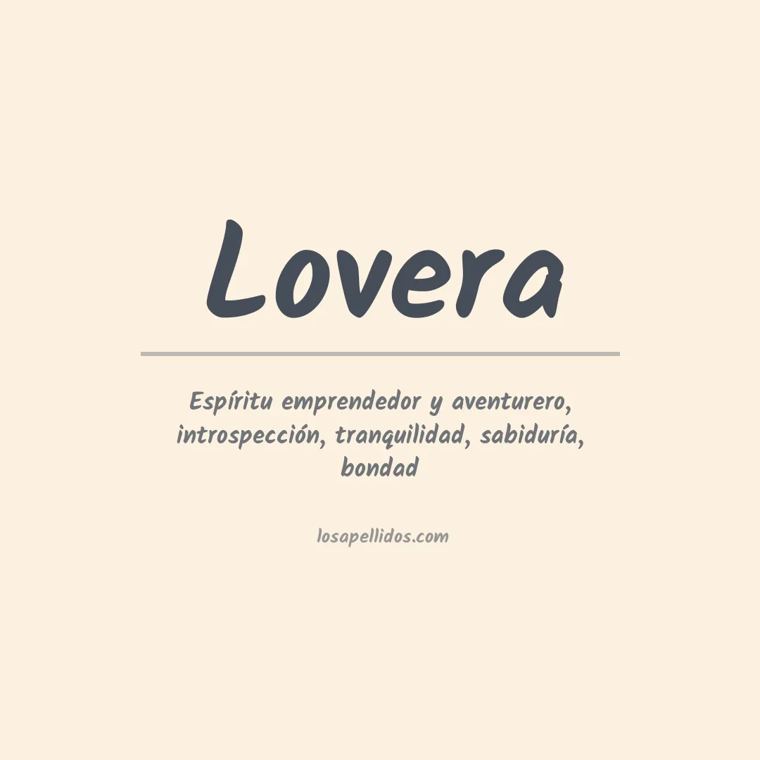 Apellido Lovera