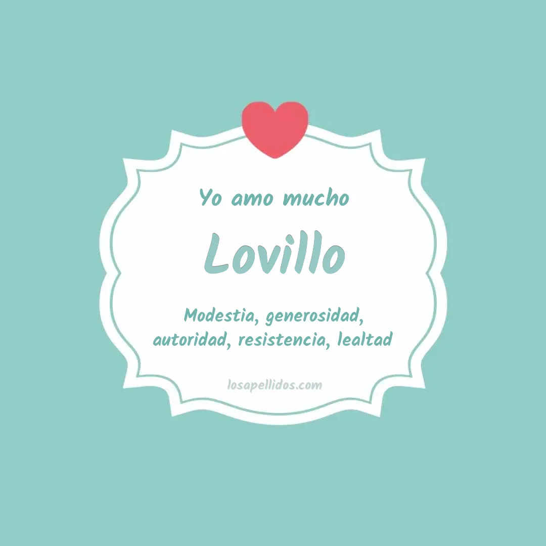 Yo amo mucho Lovillo