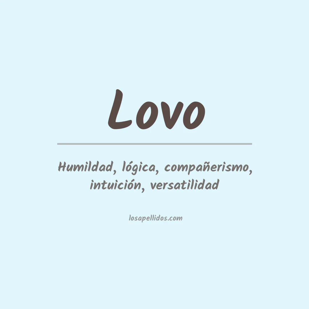 Apellido Lovo