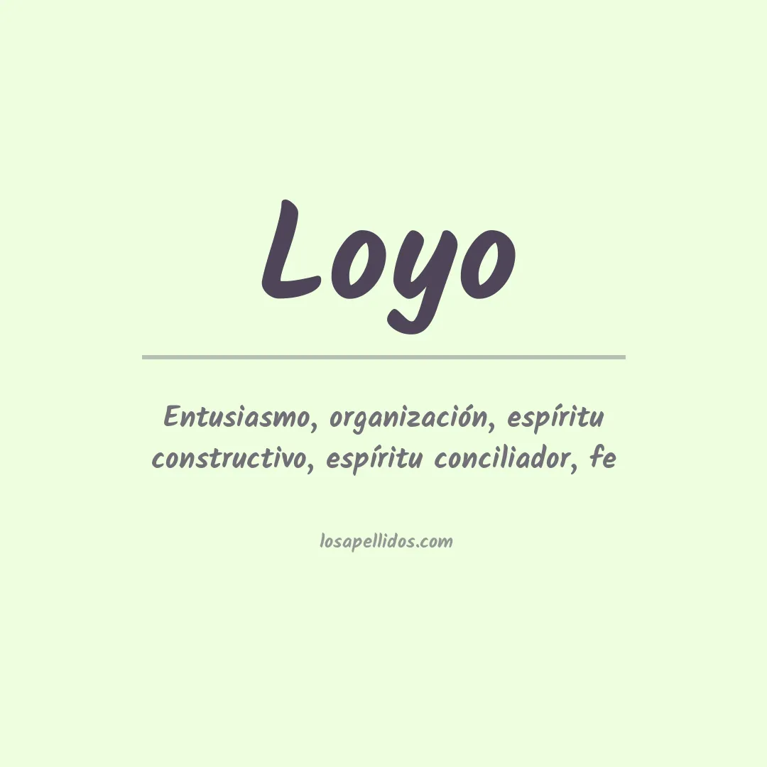 Apellido Loyo