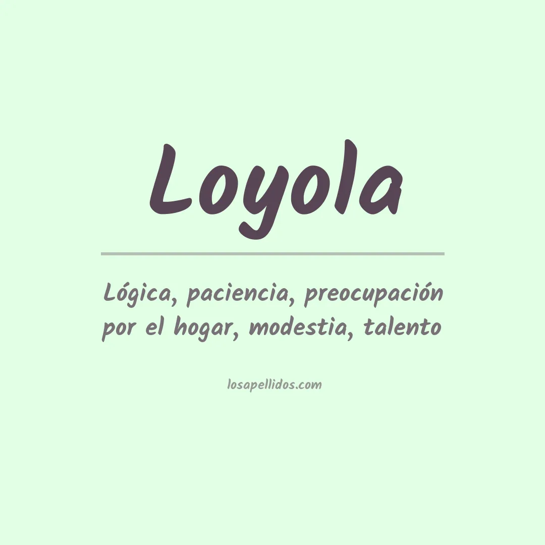 Apellido Loyola