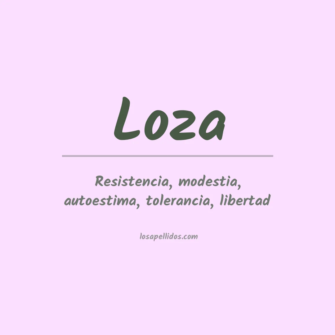 Apellido Loza