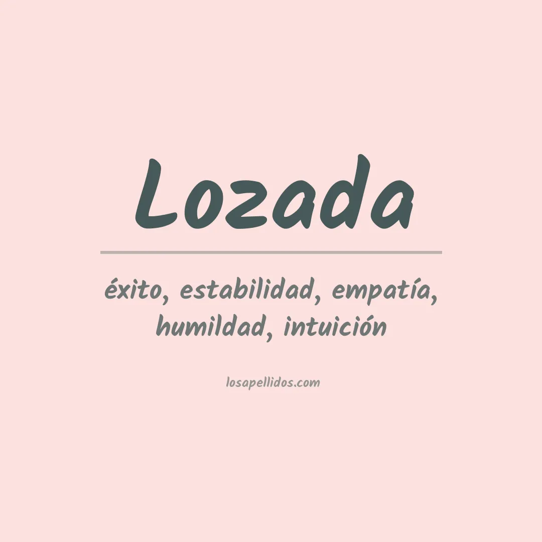 Apellido Lozada