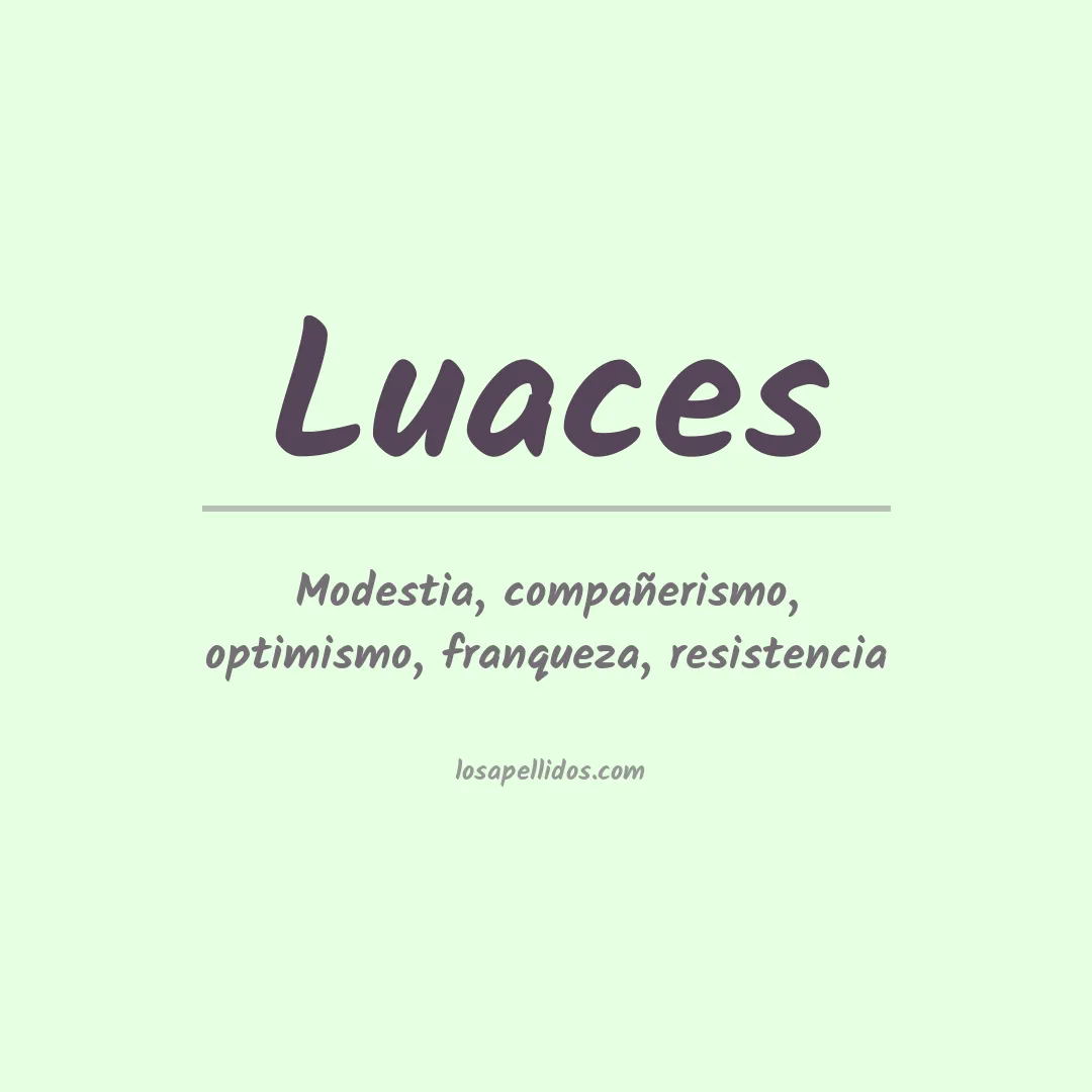 Apellido Luaces