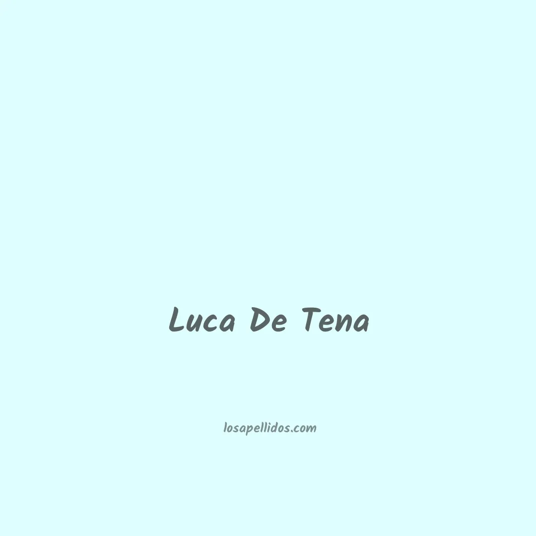 Luca de tena en chino