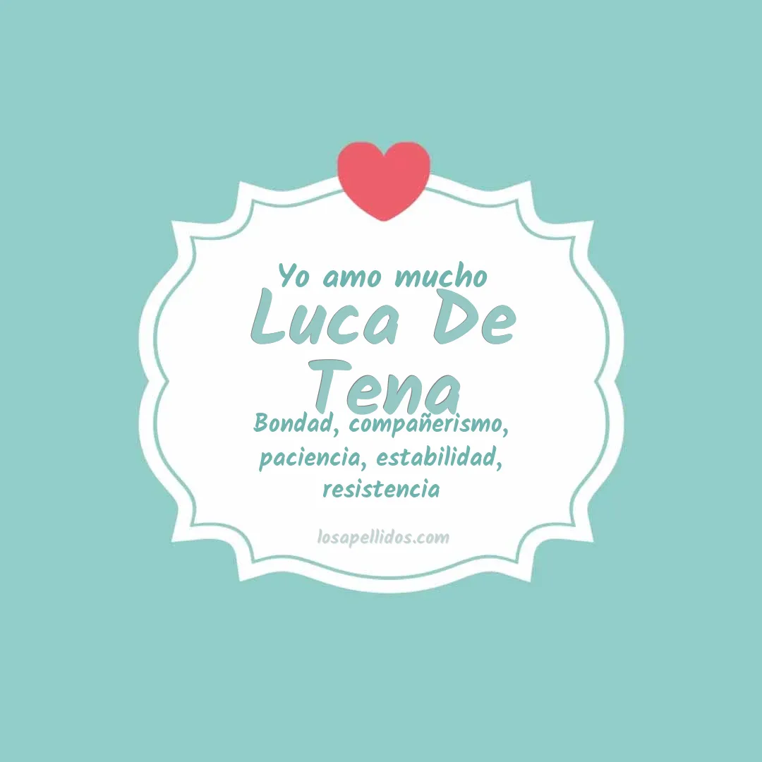 Yo amo mucho Luca de tena