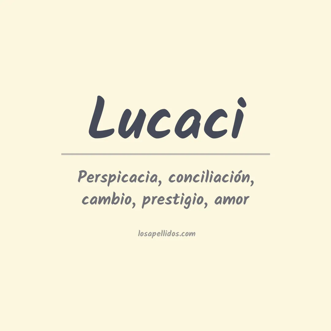 Apellido Lucaci