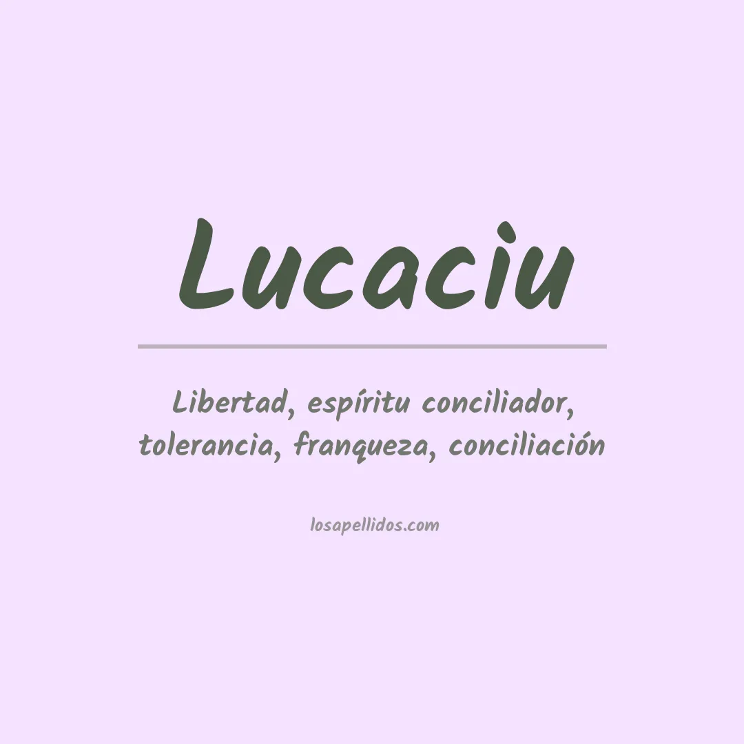 Apellido Lucaciu