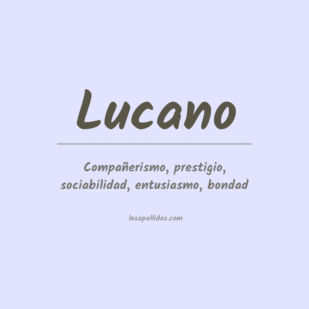 Apellido Lucano