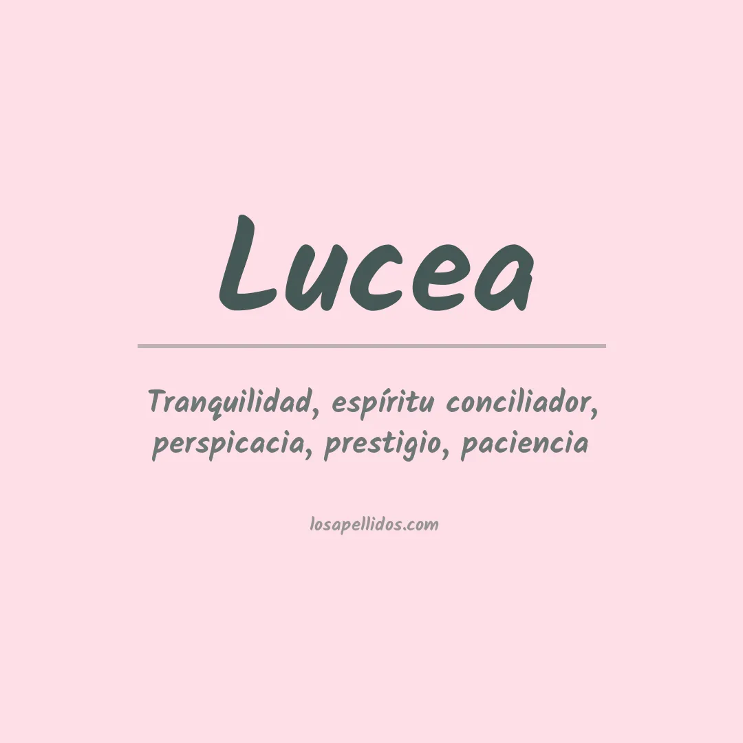 Apellido Lucea