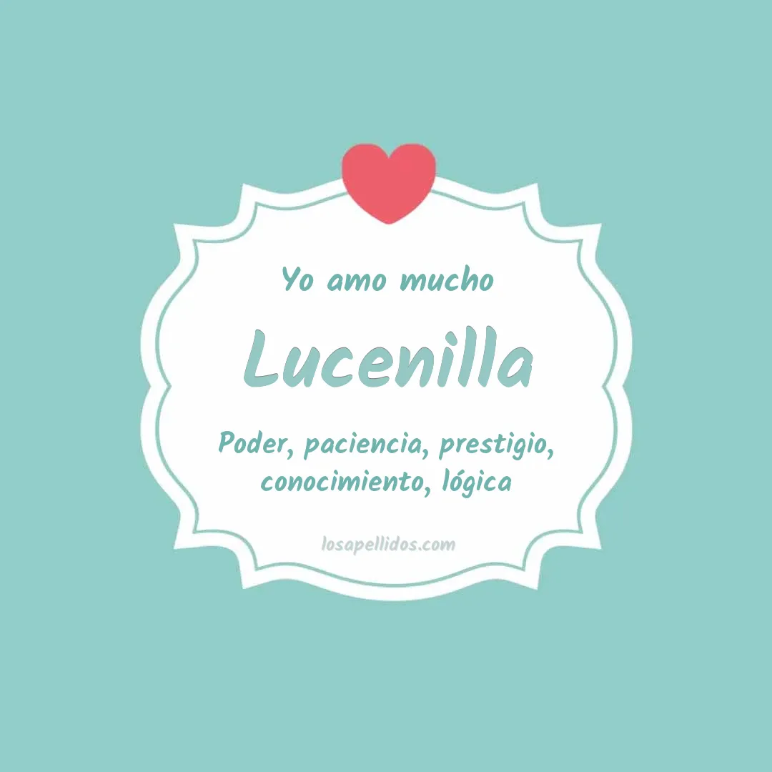 Yo amo mucho Lucenilla