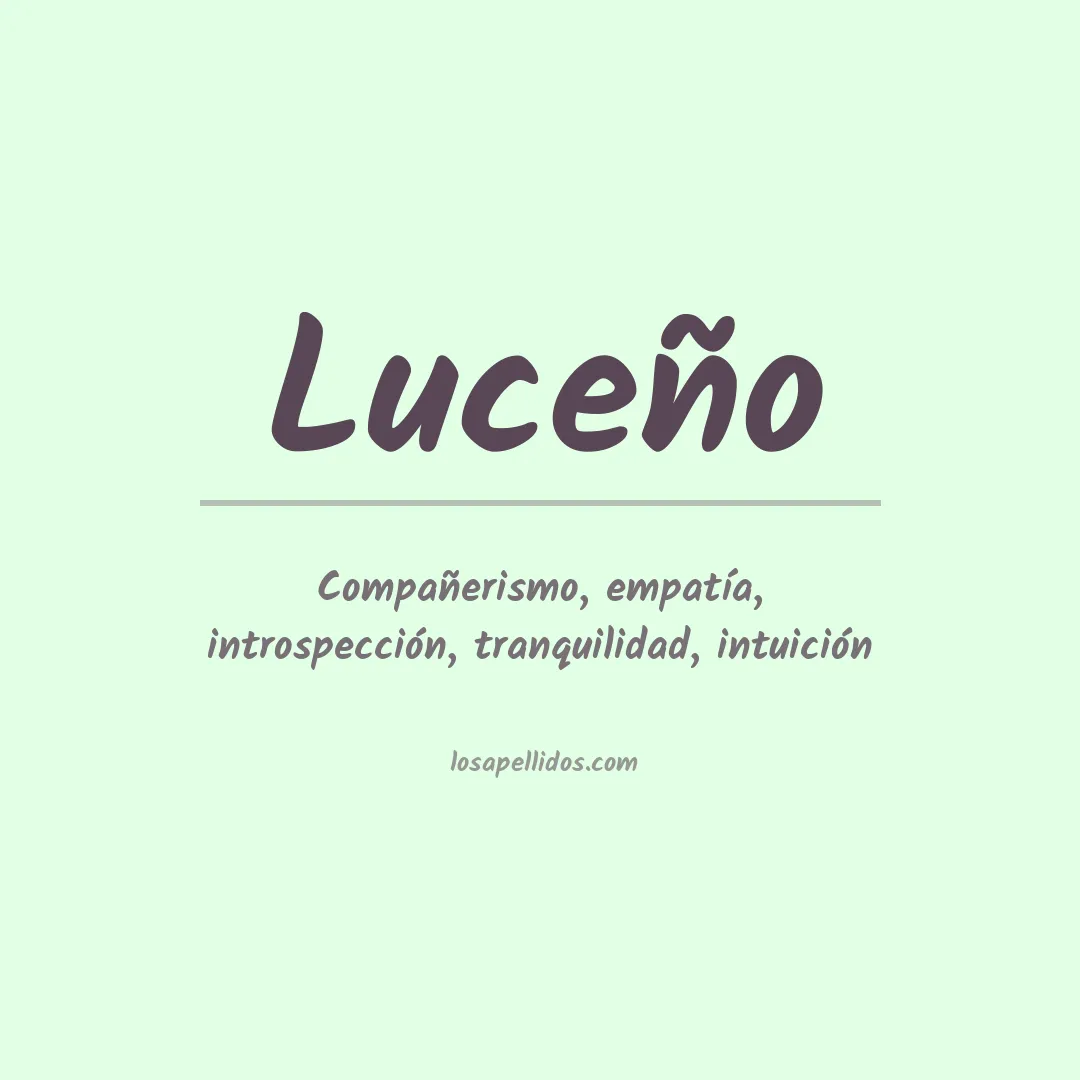 Apellido Luceño