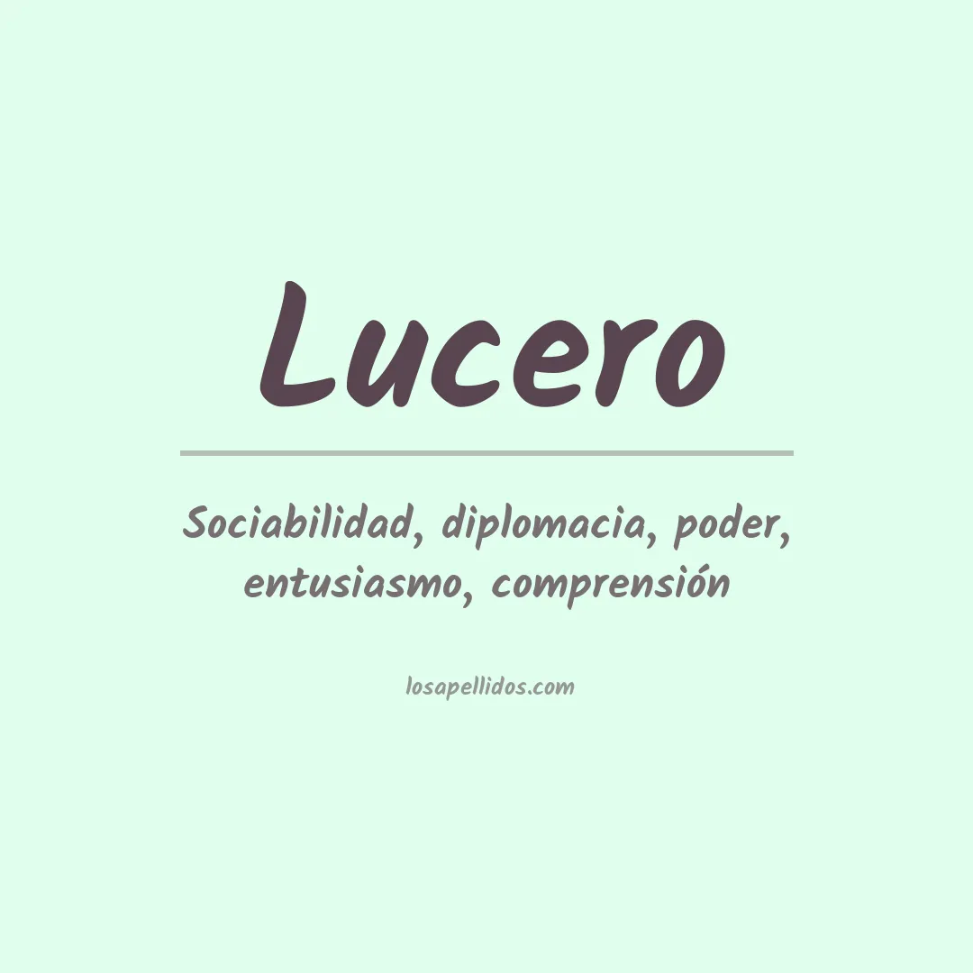 Apellido Lucero