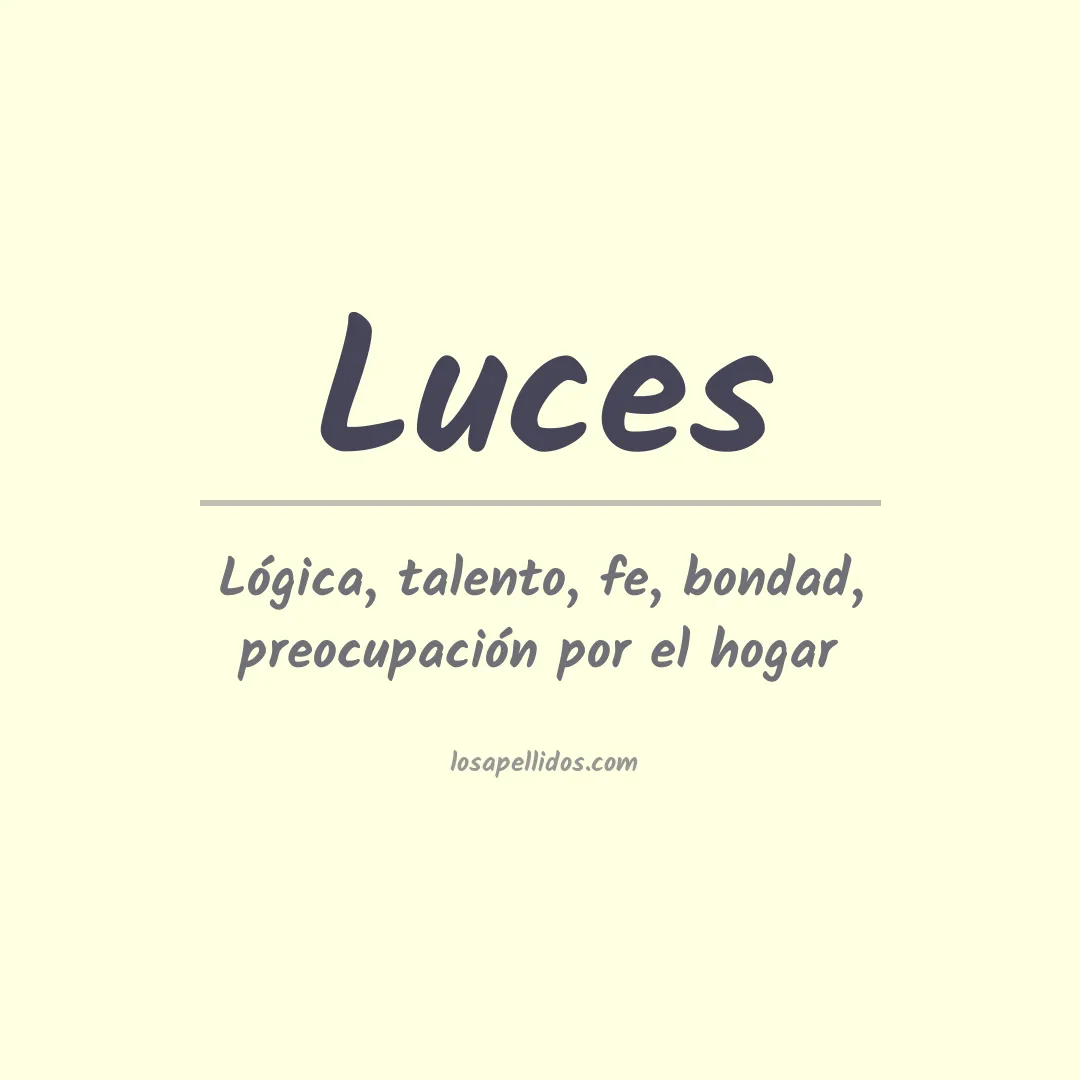 Apellido Luces