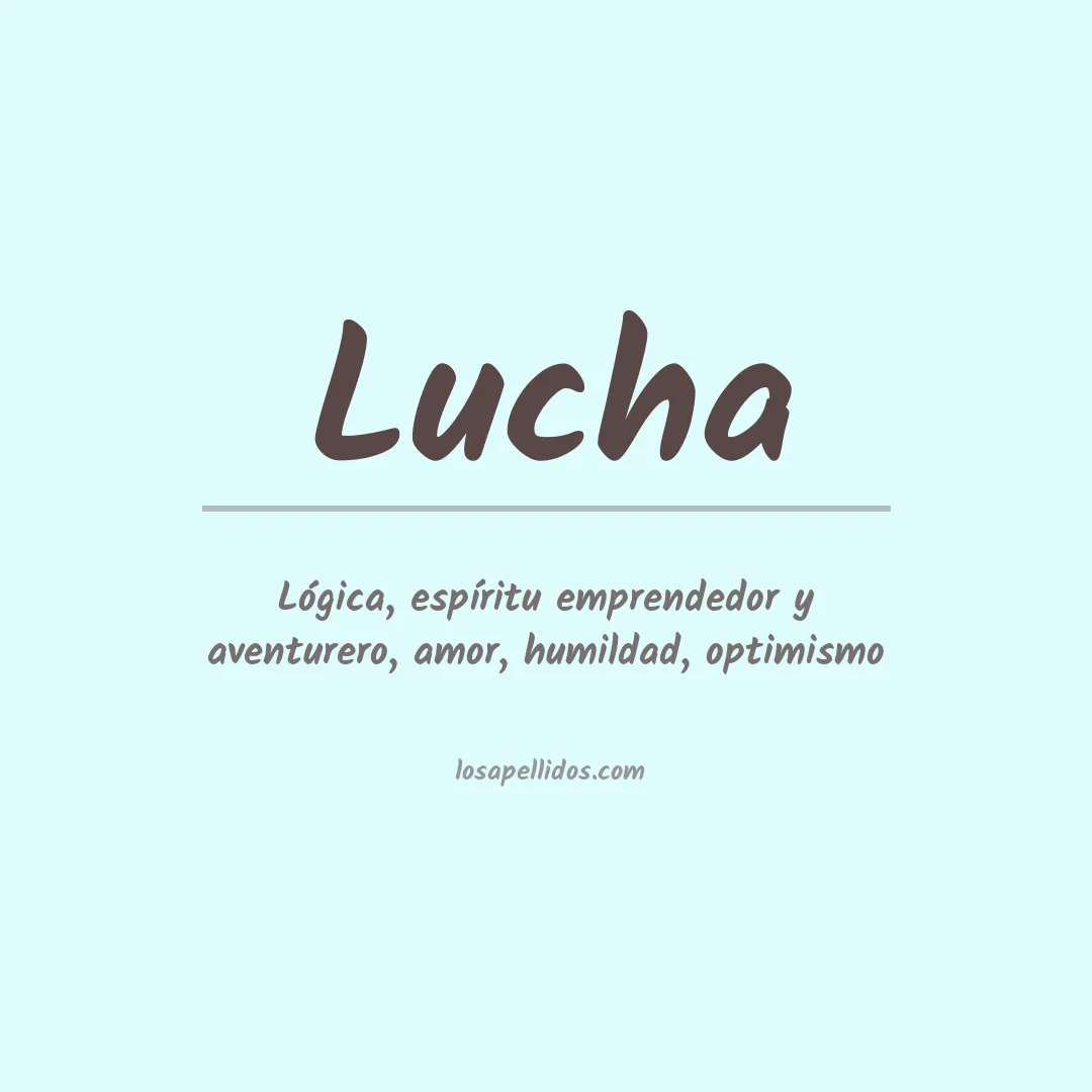 Apellido Lucha