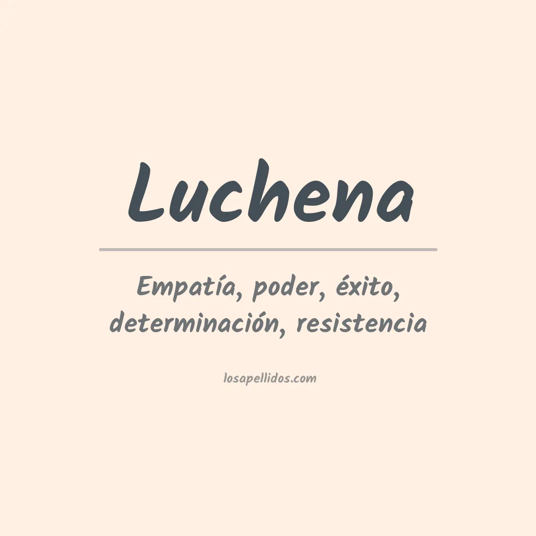 Apellido Luchena