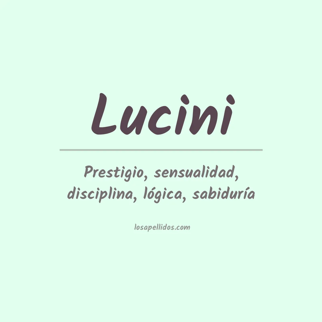 Apellido Lucini