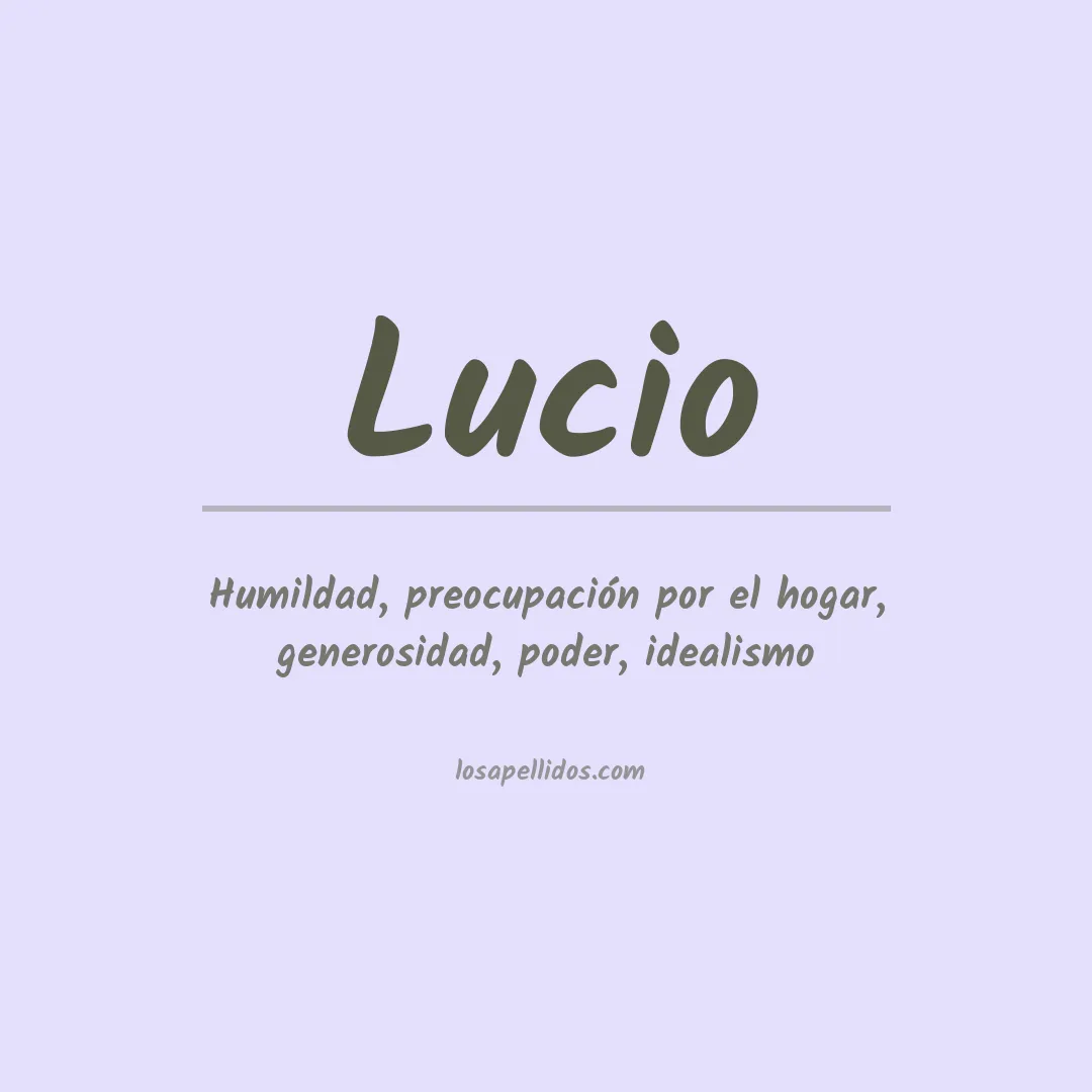 Apellido Lucio