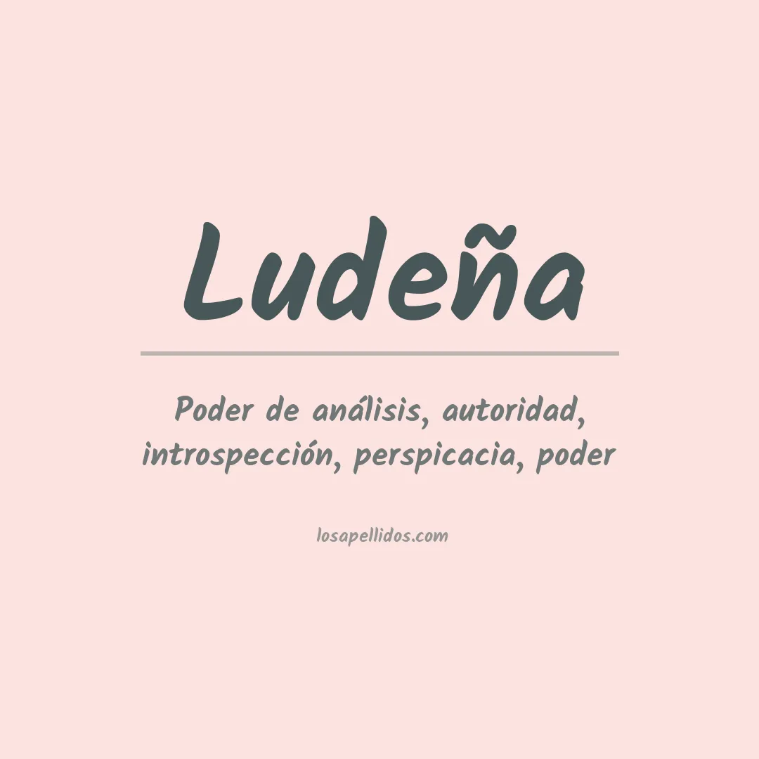 Apellido Ludeña