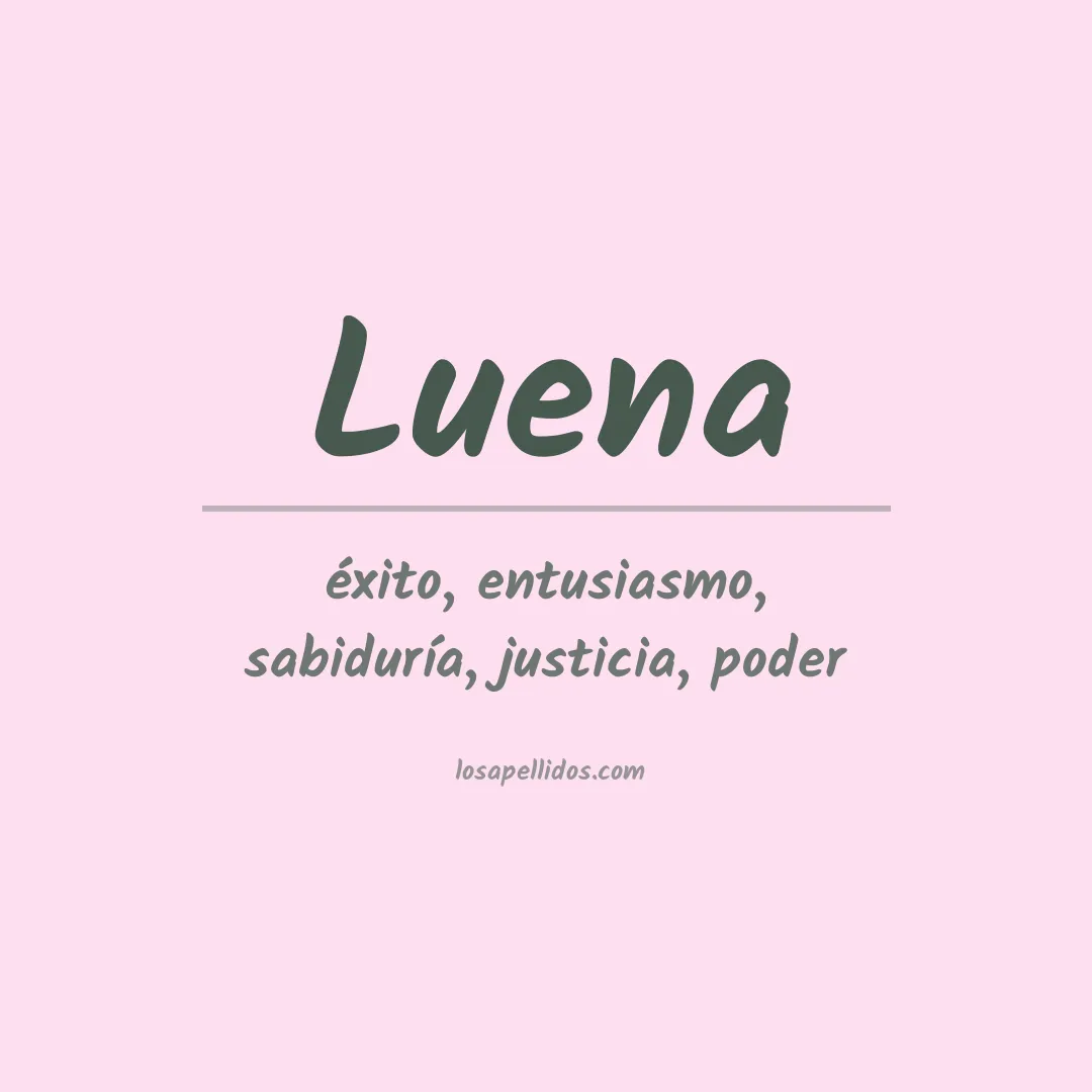 Apellido Luena