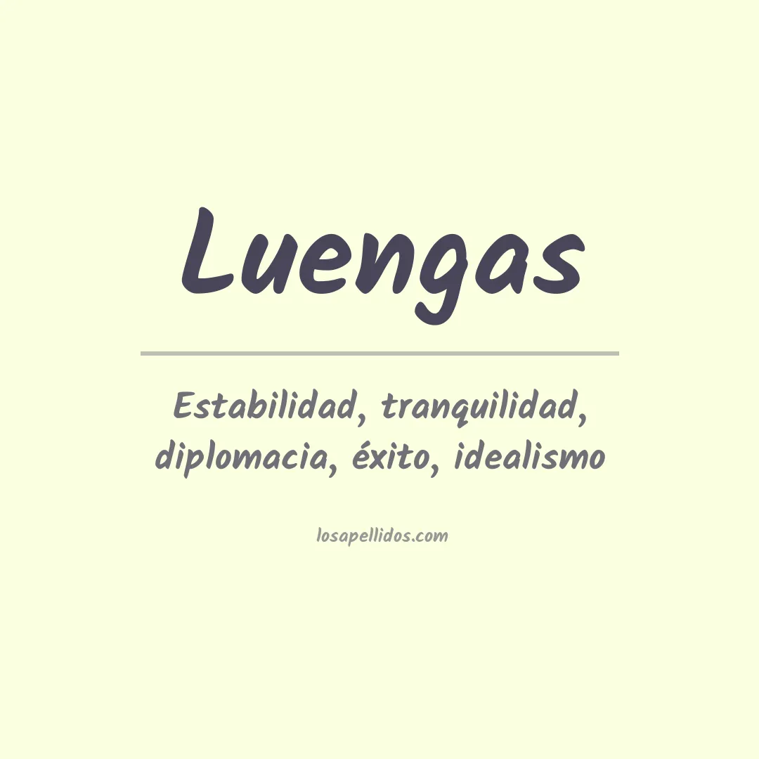 Apellido Luengas