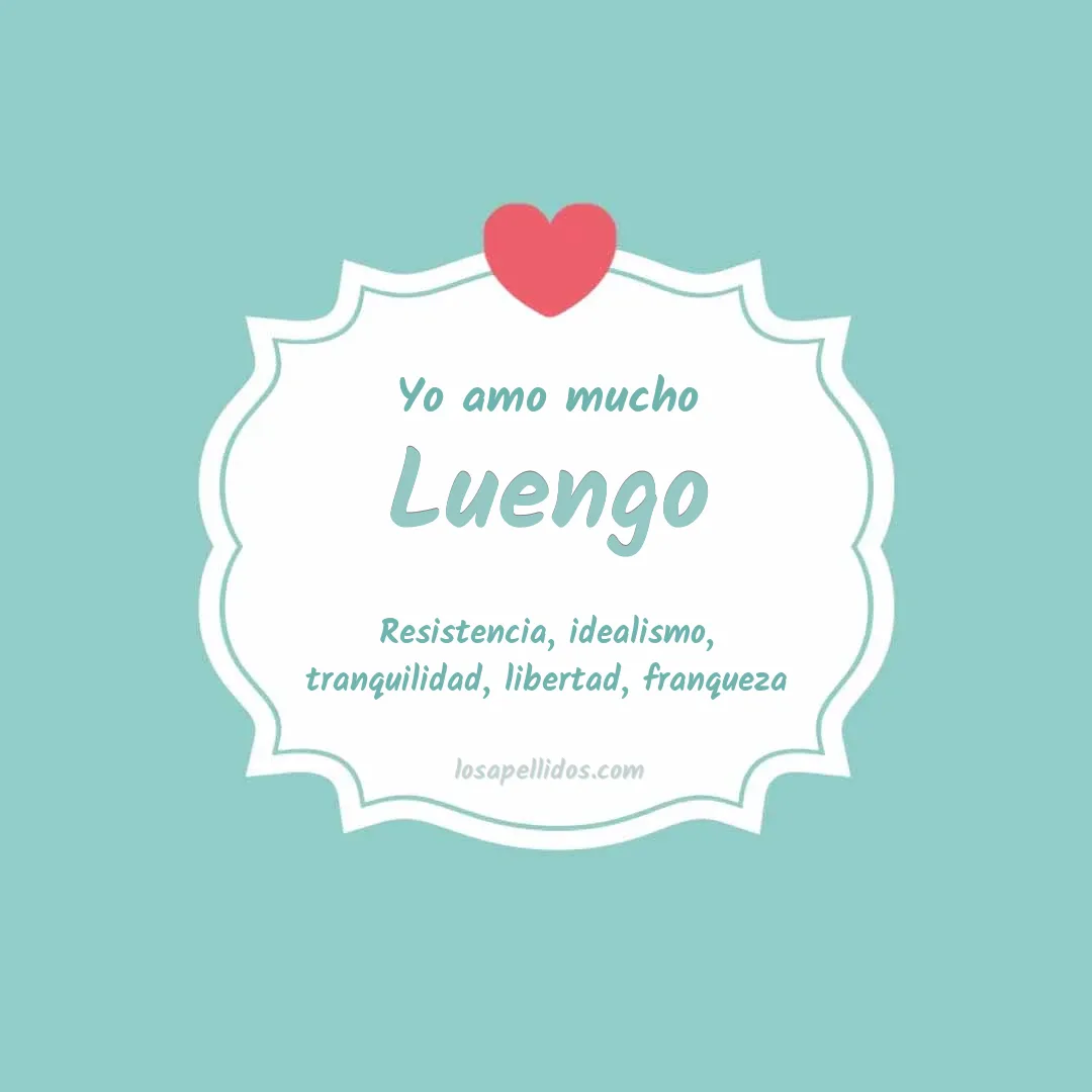 Yo amo mucho Luengo