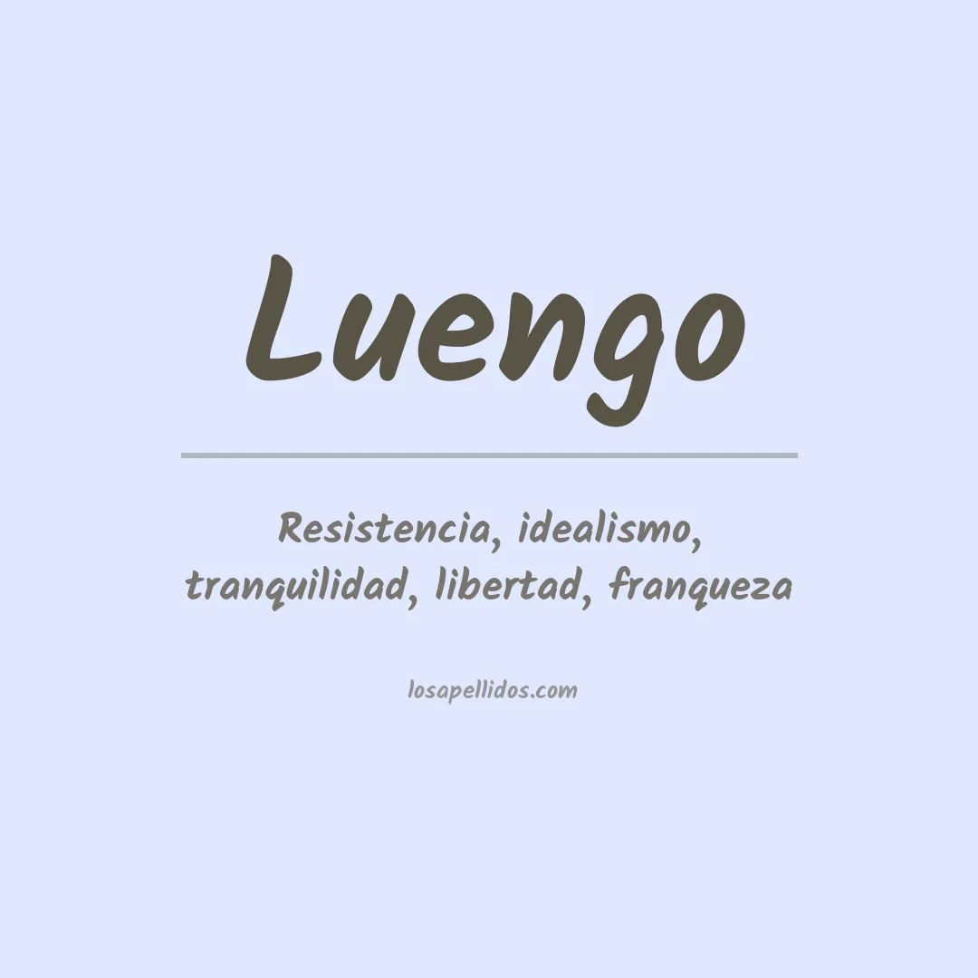 Apellido Luengo