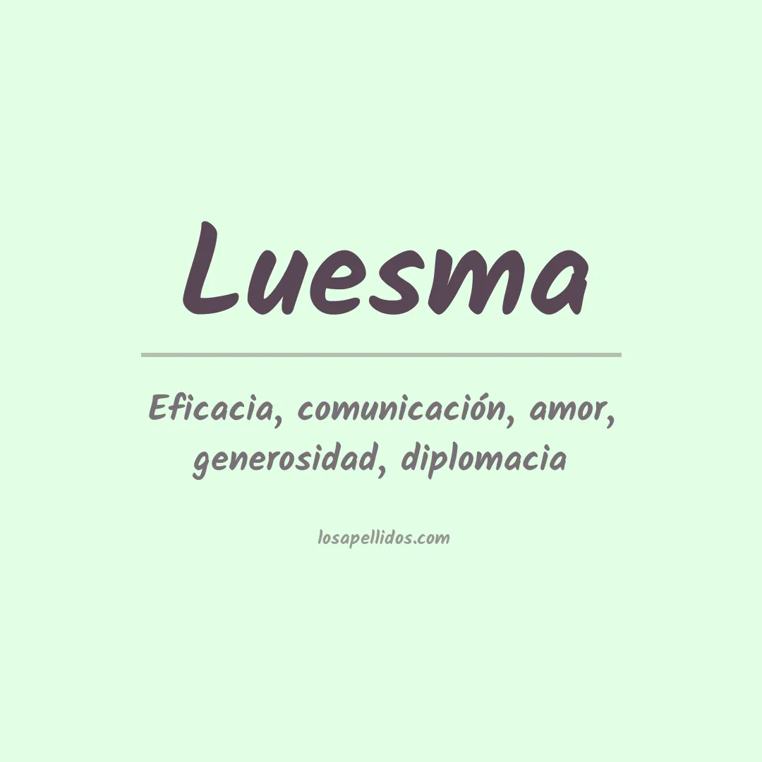 Apellido Luesma