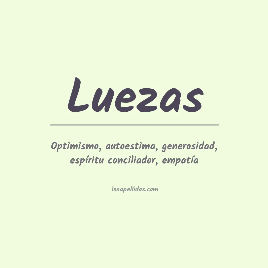 Apellido Luezas