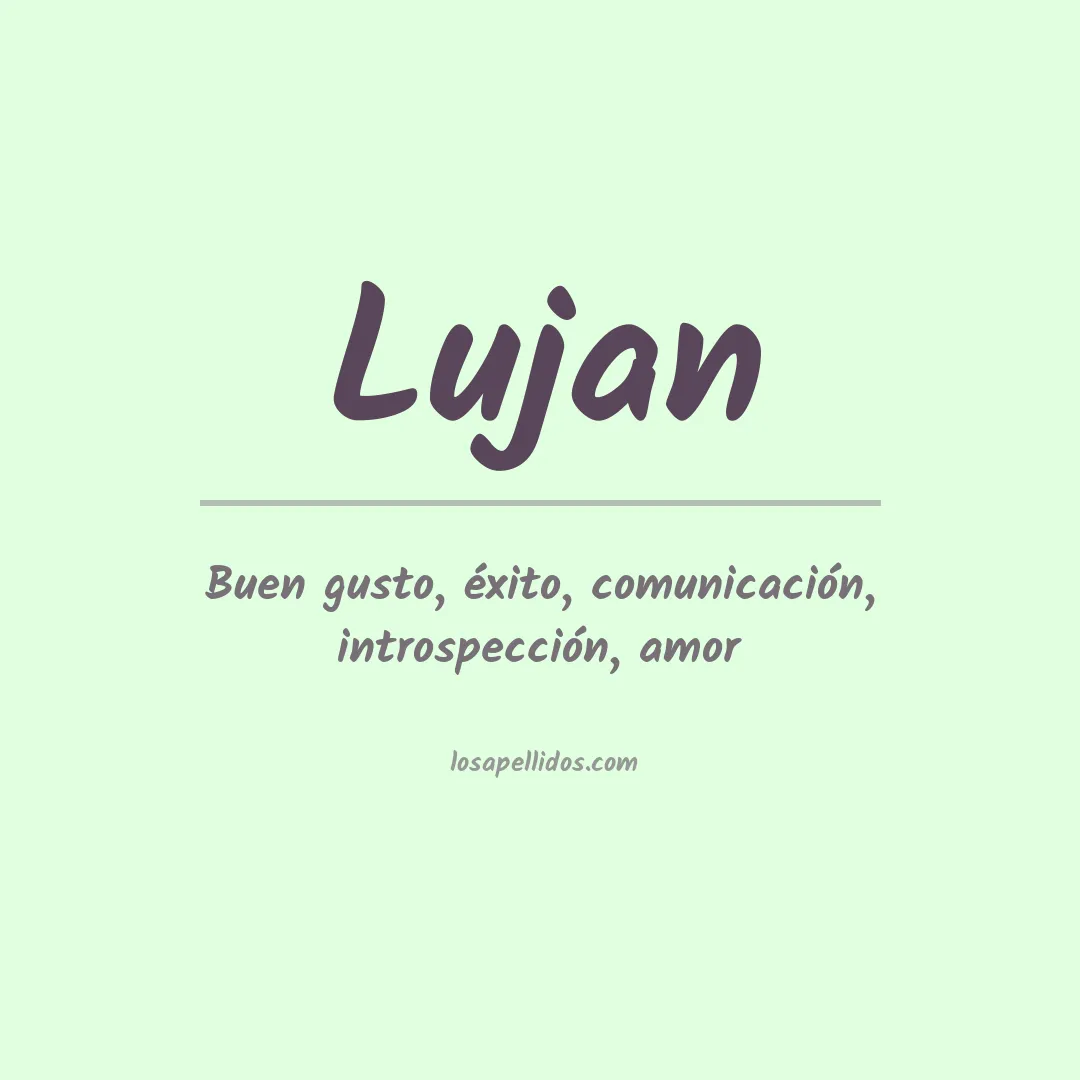 Apellido Luján