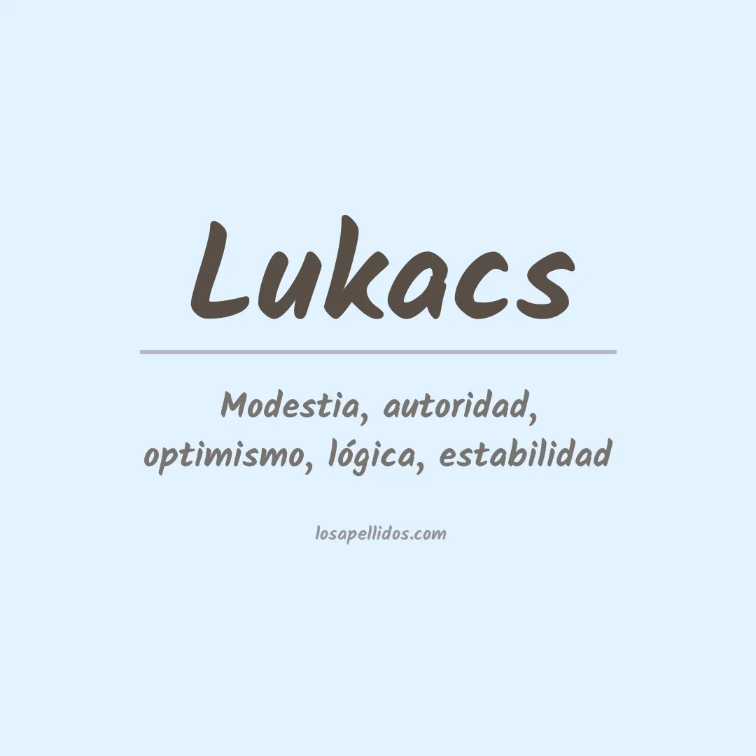Apellido Lukacs