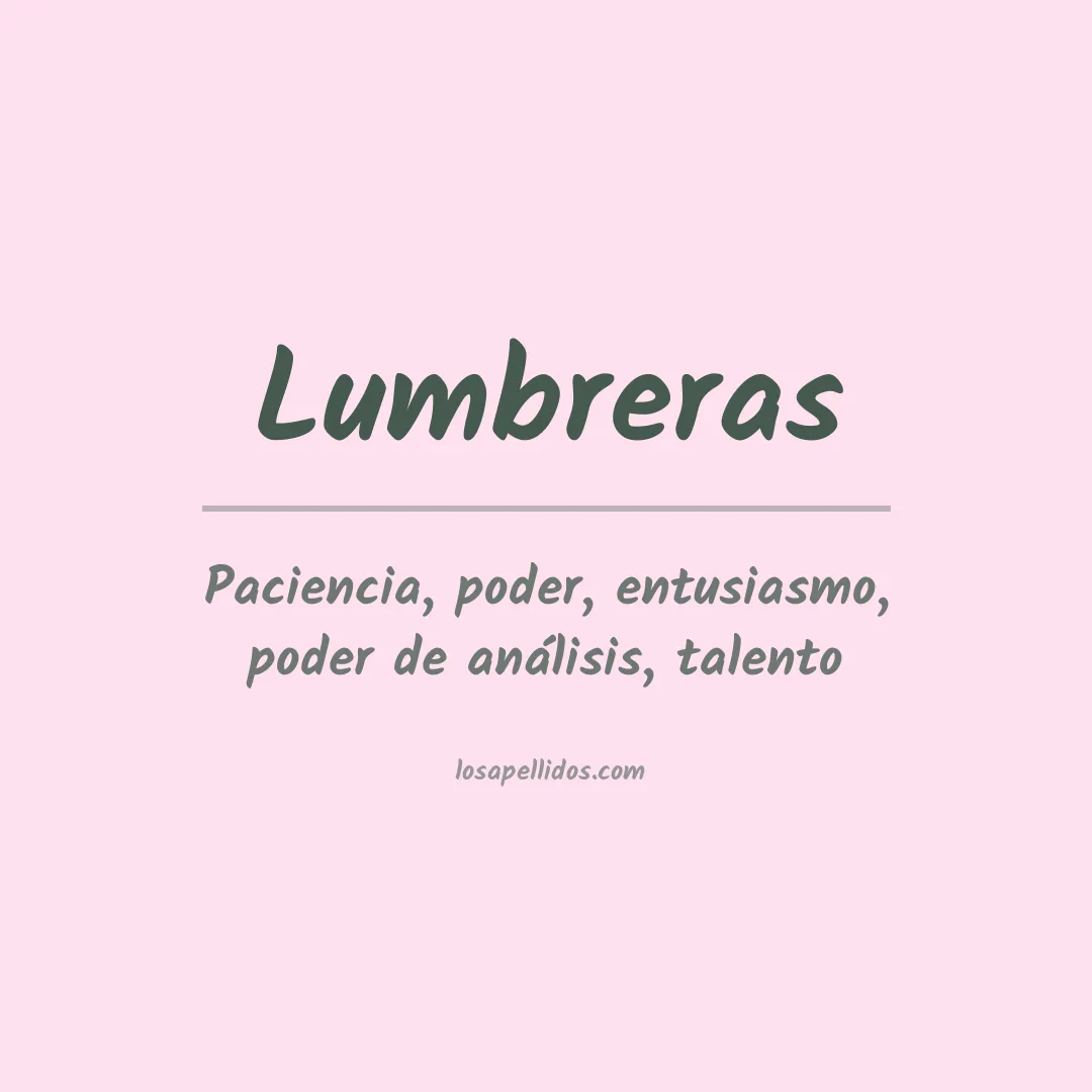 Apellido Lumbreras