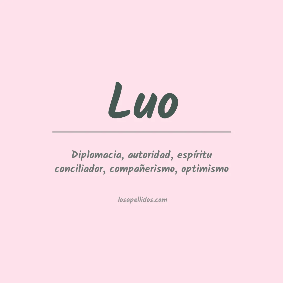 Apellido Luo