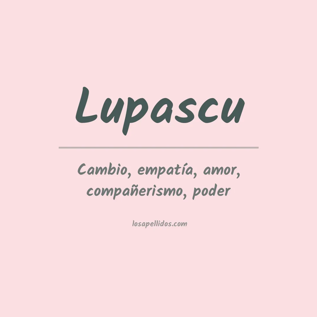 Apellido Lupascu