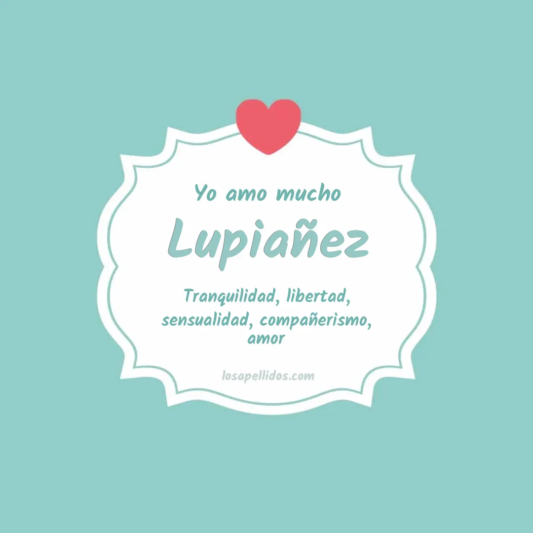 Yo amo mucho Lupiañez