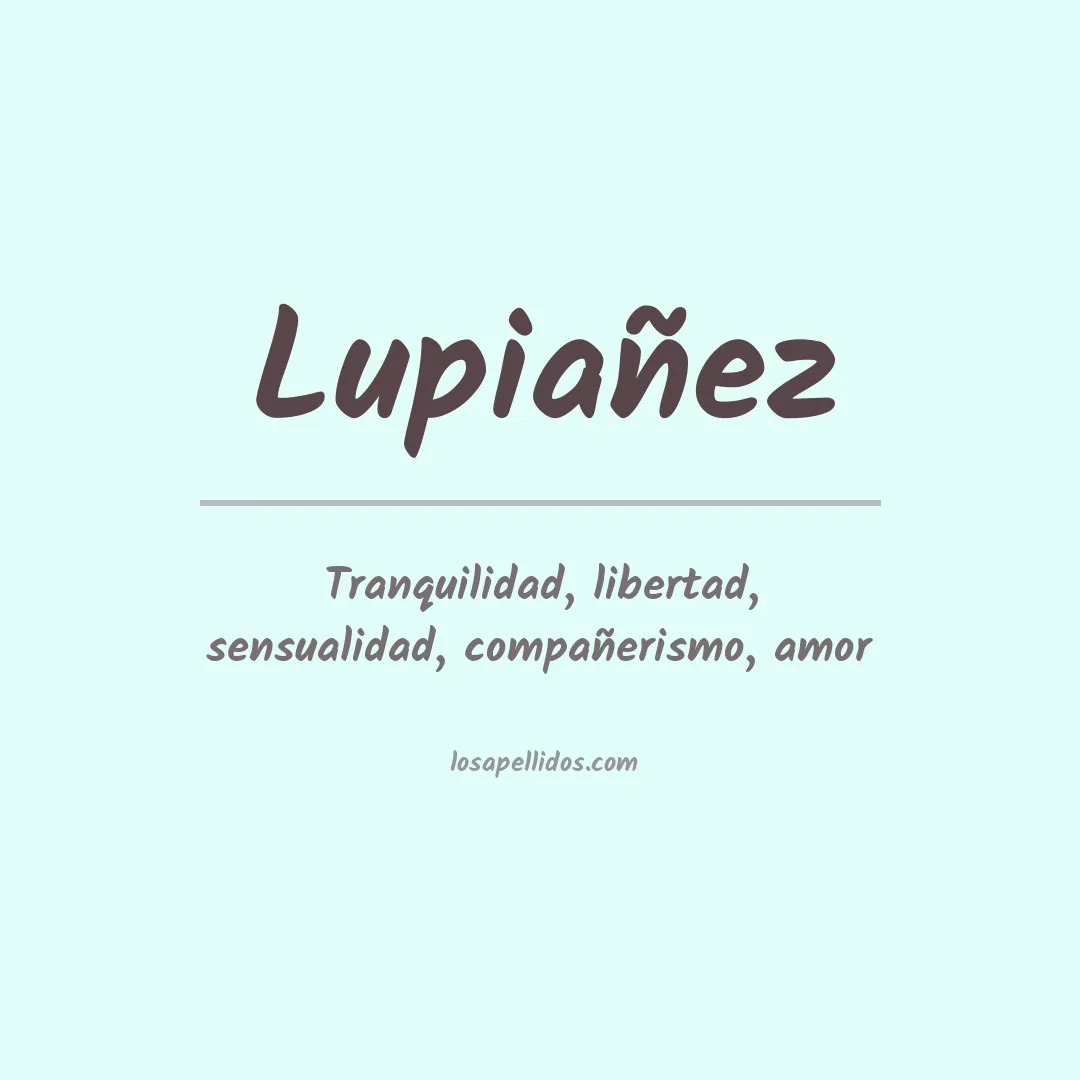 Apellido Lupiañez